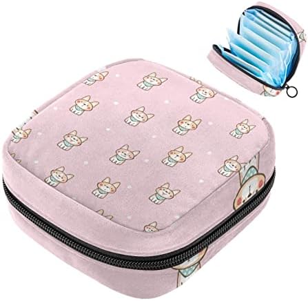 Слатки розови кучиња женски торбички за производи за преносен период комплет торба за девојки жени дами