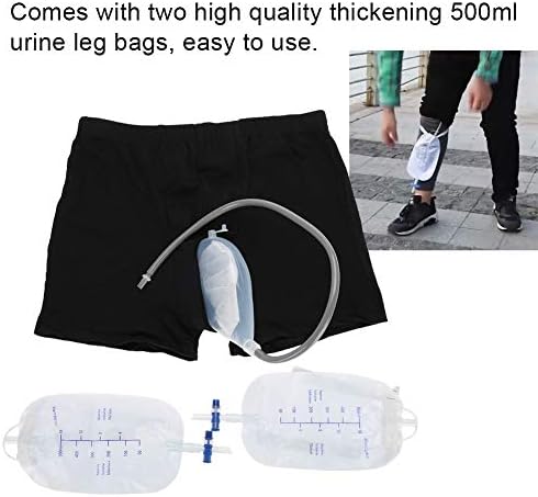 Торба за собирање на урина, држач за пишање на силиконска машка урина од силиконски, инконтиненција на урина што може да се носат чисти памучни