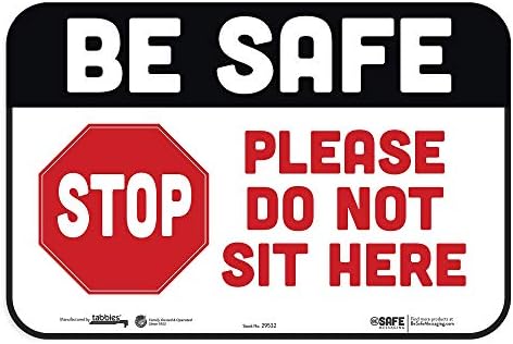 табели со пораки за пораки „Бидете безбедни, ве молам, не седете овде“, 3-пакет 9 „X6“, знаци за безбедност на образованието за