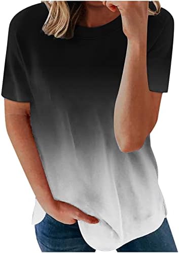 Лето Top Краток Ракав Топ Девојки 2023 Облека Мода Екипажот Вратот Памук Графички Дневна Блуза Маица За Жени КЛ