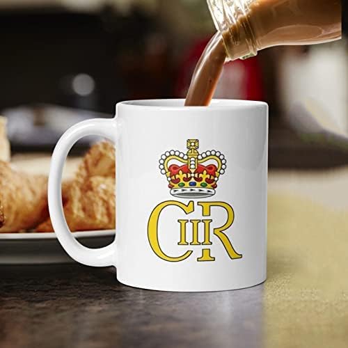 Кралот Чарлс ТРЕТИ Крунисување Кригла, Кралот На Англија Чаши За Кафе, 2023 Официјална Кригла За Амблем Кралот Чарлс ТРЕТИ