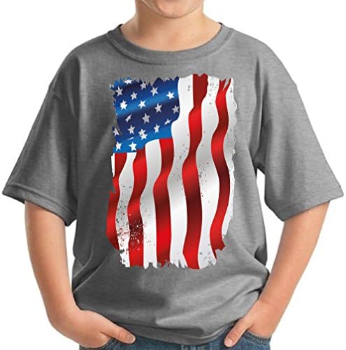 Пекатес Американски маички со знаме за млади за деца во САД кошула 4 -ти јули облека за забави