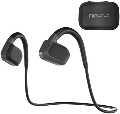 Слушалки за спроводливост на коските со отворено уво, слушалки за спроводливост на воздухот Bluetooth 5.3 Спортски слушалки со MIC, IPX6 водоотпорни