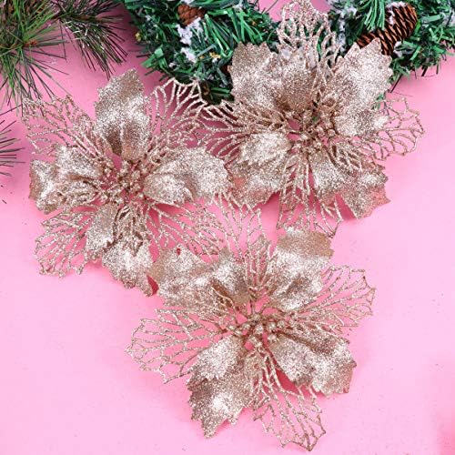 Toyvian 12pcs сјајни орнаменти украси за новогодишни украси на новогодишни елки