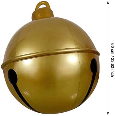 24 инчи гигантска Божиќна ПВЦ топка за надувување на отворено украс надувување Божиќни велосипеди за градинарски украси на отворено