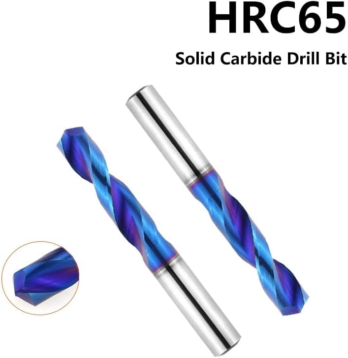 Планински мажи Тврдајте вежба 1PC 1MM-16mm HRC65 Цврсти битови за вежбање со карбид, 3Д сина спирална флејта за вежбање малку за не'рѓосувачки алатка за тврда легура, не'рѓо?