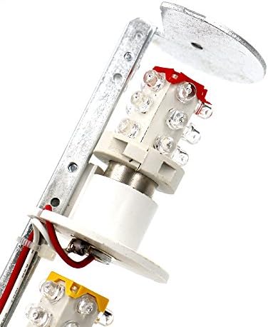 Индустриски сигнал за индустриски сигнал светлосна колона LED Аларм за аларм, Квадратна кула Индикатор за светло Предупредување светло црвено зелена DC 24V LGP-402T2