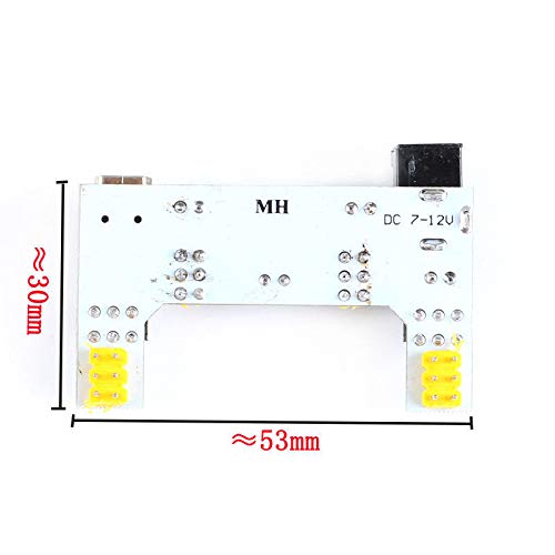MB102 DC 7-12V Micro USB интерфејс Регулатор за напојување со модул за напојување 2 Канал 3.3V 5V MB-102