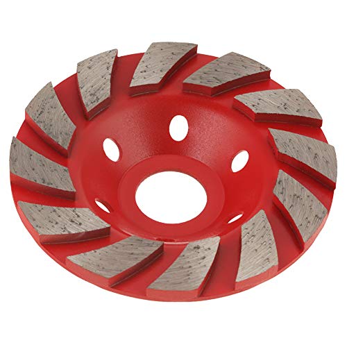 Пластични муви и грешки L25 204Y дијамантски црвени 1 парчиња 100мм дијамантски мелење на тркала за пескарење диск за пескарење на камени бетонски керамички полирање