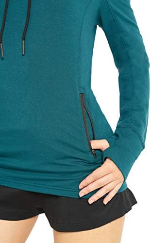 Три шеесет и шест суви вклопувања во трчање пулвер женски - руно кукавички врат џемпер јакна - поштенски џебови и пиштоли