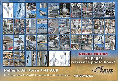 Зевс проект 1/48 Грчки воздухопловни сили Мекдонел Авион Ф-4Е Фантом 2 Aup Limited Edition Decal Plastic Model Decal Zeu48-004DLX