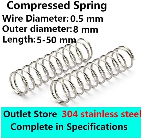 Изворите на компресија се погодни за повеќето поправка I 304 компресија од не'рѓосувачки челик Пролетниот ротор Враќање на пролетната компресија