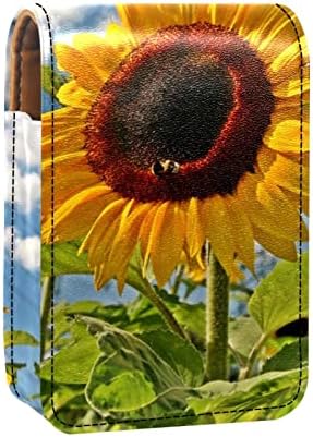 Поле Природа Растение Сончоглед Лето Шминка Кармин Случај Со Огледало За Чанта| Козметичка Торбичка Со Огледало