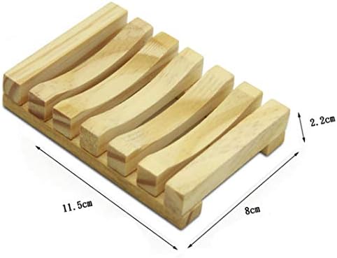 esowemsn 1pc Дрвен Држач За Садови За Сапуница Со Одвод Бања Држач За Туш Сапун Сад Кујна Чистење Сапун Складирање Дрвена Рачна Занаетчиска