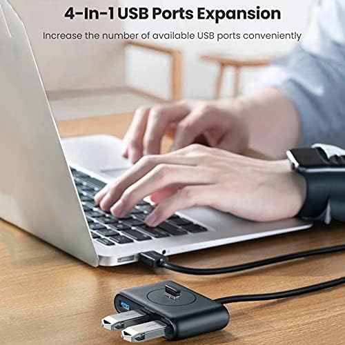 SLSFJLKJ USB Центар 4 - ПОРТА USB 3.0 СО Голема Брзина USB Сплитер ЗА ХАРД Дискови USB Флеш Диск Глувчето Тастатура Прошири АДАПТЕР USB 3.0 Центар