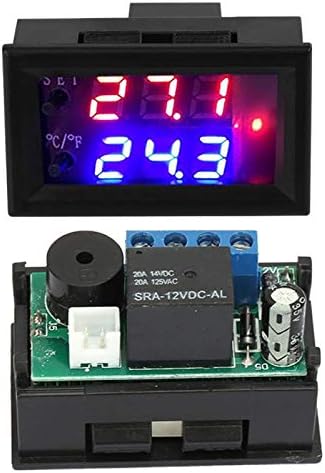 EUJGOOV Дигитален дисплеј микрокомпјутер термостат Термостат контролер на температура на прекинувачот Сензор за температура Микрокомпјутер