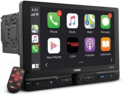 DS18 DDX10. 5CP 10.5 Автомобил Стерео Екран На Допир Mechless Double-Din Headunit со Apple Car Play &засилувач; Bluetooth, Огледало