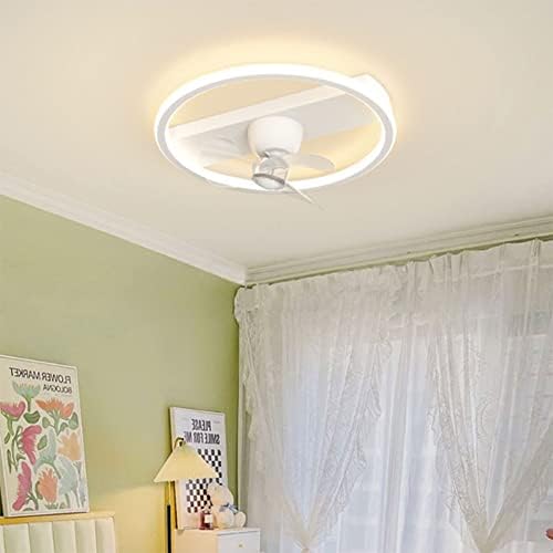 Mgjxtwg нордиски вентилатор тавански светла модерен LED тавански вентилатор со светла далечински управувач во спална соба декор вентилатор ламби
