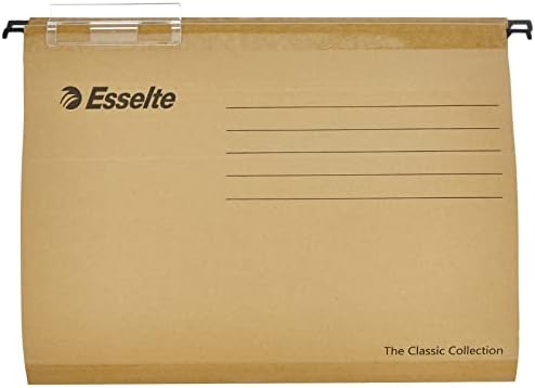 Еселте 93290 – -  Пакет од 50 Суспензија Датотека Засилена Со Транспарентен Пластичен Визир, А4, Природна Боја