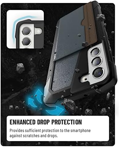 Pcgaga Компатибилен Со Куќиштето Galaxy S22, Со Држач За Картички За Kickstand, Заштита Од Удари Отпорна На Удари Отпорна На Прашина