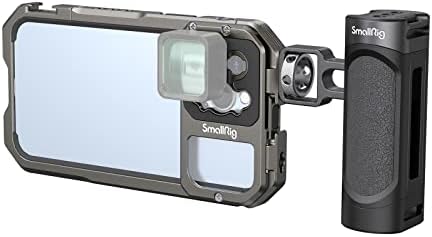 Комплет за видео лажици Smallrig за iPhone 13 Pro Max со странични рачки, комплет за стабилизатор на мобилни телефони со алуминиум