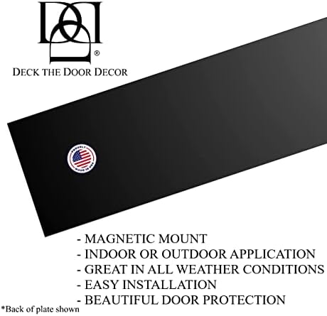 Палубата На Вратата Декор | Магнетни Куче Нула Врата Заштита Плоча &засилувач; Удар Плоча-Сатен Црна