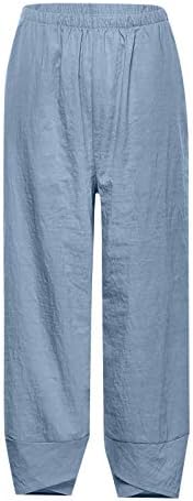 Јораса Работни панталони за жени еластични панталони за половината за жени со високи половини панталони, панталони, удобни пакувања