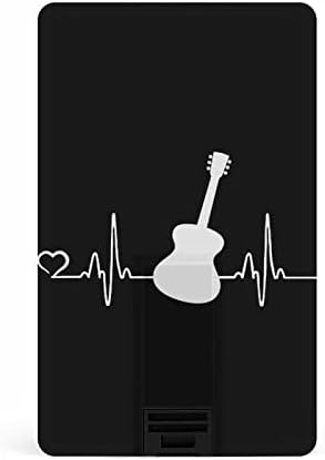 Гитарист Чукање На Срцето КРЕДИТНА Картичка USB Флеш Персонализирана Меморија Стап Клуч За Складирање Диск 32G