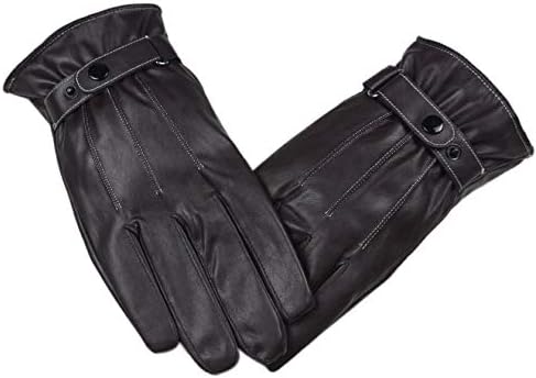 Мода црни топли велосипедски нараквици луксузни зимски нараквици кожа зимски возење машки ракавици ладни временски ракавици снежни