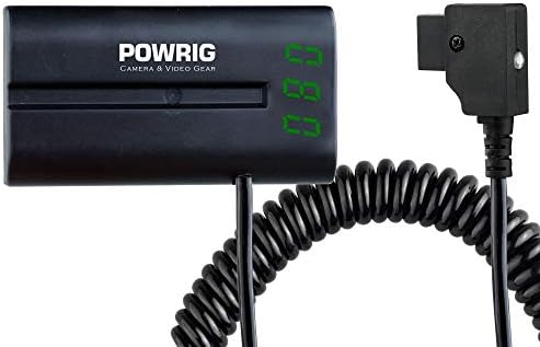 Powrig LCD напонски приказ D-Tap/P-Tap до NP-F/L-Series Power Cable за монитор на камера Монитор Видео светло