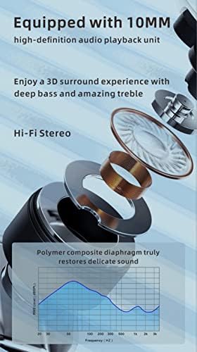 Безжични ушни уши Bluetooth 5.3+EDR/ENC+ANC Двојна бучава Откажување Слушалки/LED дисплеј за напојување/HD Гласовен повик MIC слушалки/тип-C Брза полнење 48H репродукција/IPX6 Водоот?