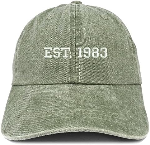 Трендовски продавница за облека EST 1983 извезена - 40 -ти роденденски подарок за пигмент обоена капа