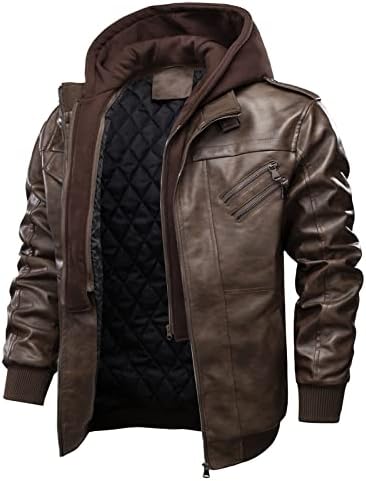 ADSSDQ Менс лесни јакни, трендовски долги ракави мантили Парк преголема зимска висока врата поставена јакна со средна тежина 9