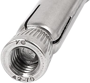 AEXIT M8 X нокти, завртки и сврзувачки елементи 50мм 304 шалтер за не'рѓосувачки челик за шифрирање на ракави за ширење на орев и завртки