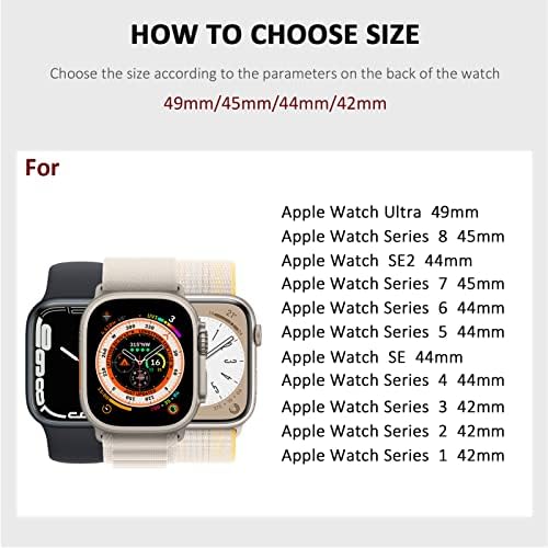 Компатибилен јамка за патека за Apple Watch Ultra 49mm опсег, текстил за истегнување најлон спортови лента за IWATCH 49mm 45mm 44mm 42mm Серија 8/7/6/SE/5/4/3/2 Мажи бендови
