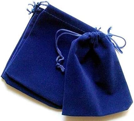 Сина кадифе 5x5 инчи приближно торбички торбички торбички за торбички за подароци за Божиќ за Божиќ Дивали Велигденски роденденски