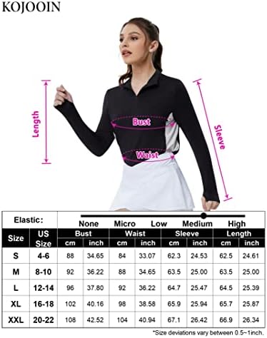 Kojooin Women'sенска патека јакна целосен патент за вежбање тенок вклопат атлетски јакни јога спортска облека со долг ракав со дупки со палецот