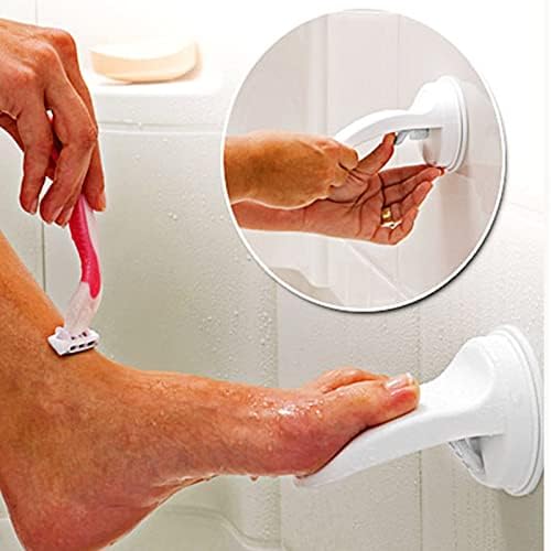 Одморот за туширање, чекор за туширање, бричење на ногата помош на педалот за нозе со вшмукување чаша за тоалет за бања