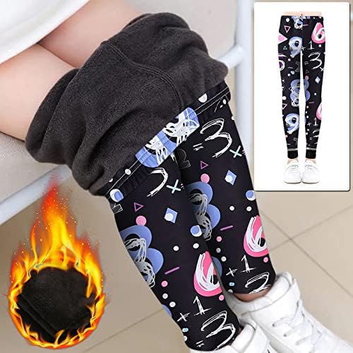 Мали Девојчиња Хеланки Бебешки Панталони Чорапи Руно Обложени До Глуждот Меки Гаќички Меки Чорапи Панталони За Печатење