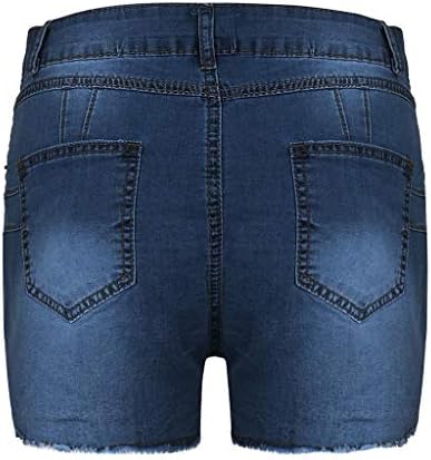 MGBD жени летни тексас печатени шорцеви Бермуда шорцеви Тенок фит шорцеви трендовски фармерки шорцеви секси обични дизајнери жешки панталони
