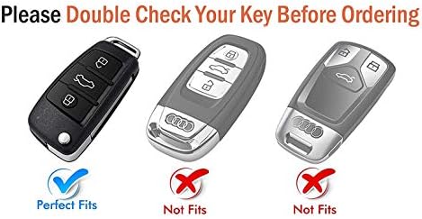 Компатибилен со Audi Key FOB Cover Cover Premium Soft TPU 360 Stepure Целиот заштитен клуч за клучеви за клуч за клуч за клучеви за A1