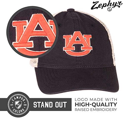 Zephyr Adult NCAA Touchdown Опуштена капа за прилагодување на мрежи