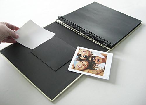 Волтер дизајн забава, SA-108-U, Wire-O Bound, 26 x 25 cm, 40 црни страници, океански сина фото албум, 26 x 25 x 3 cm