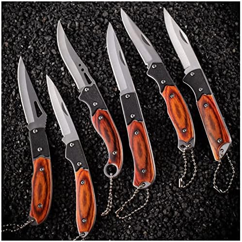 Shixu џеб нож за преклопување 6 пакети тактички ножеви EDC алатки за риболов на кампување на отворено - Најдобра идеја за подароци