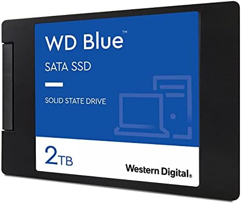 Западен Дигитален 2тб Wd Blue 3D Nand Внатрешен КОМПЈУТЕР SSD-SATA III 6 Gb/s, 2.5 /7mm, До 560 MB/s-WDS200T2B0A