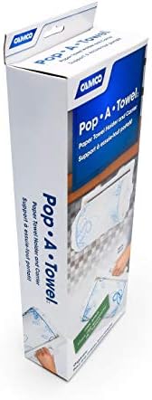 Camco Pop-A-Towel-Mountable или преносен држач за хартиена крпа, чувајте ги хартиени крпи чисти, заштедете простор во вашата кујна RV