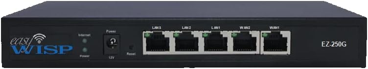 Рутерот за контрола на пристап до мрежата EasyWISP EZ-250G мрежа има проток на WAN од 250MB/s и бесплатна сметка за управување со WISP.