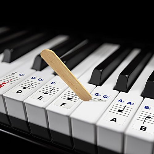 Налепници за пијано за клучеви - Отстранлив облога со двојни слоеви за тастатури 49/61/76/88