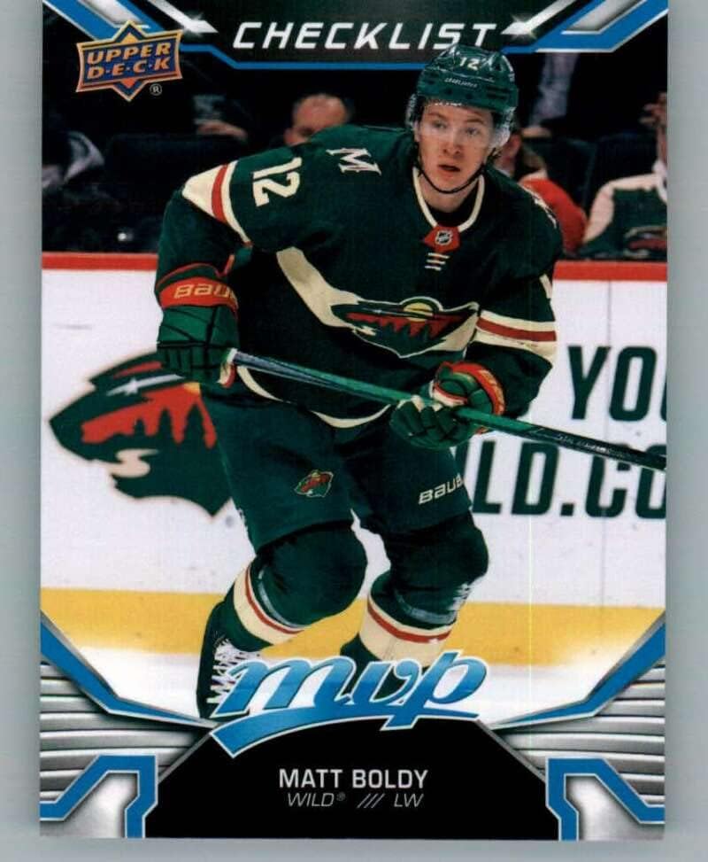 2022-23 Горна палуба MVP 250 Matt Boldy RC Rackie SP Short Print Minnesota Wild NHL Hockey Trading Card