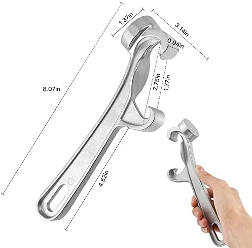 Отворач за Алуминиумска Кофа супкир, Отворач За Метални Кофи Од 5 Литри 2 Парчиња Отворач За Боја Метални Кофи За Отстранување На Капакот На Клучот Алатка За Дома, Ре